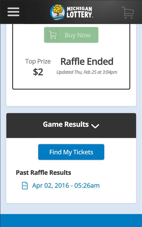 michigan lottery raffle 2021|Viewing Online Raffle Results and Winning Tickets .